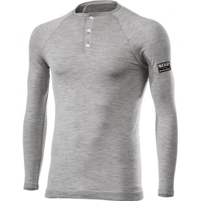 Six2 Maglia Termica Moto Wool Grey Unisex